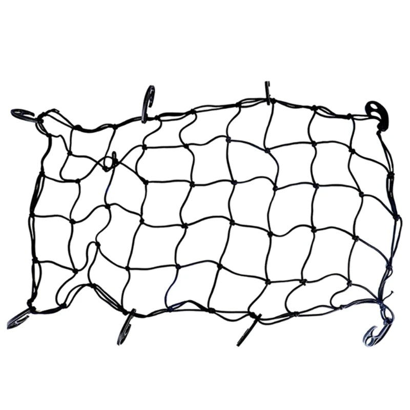Elastic Cargo Net with 8 Hooks for Camping Carts & Trolleys
