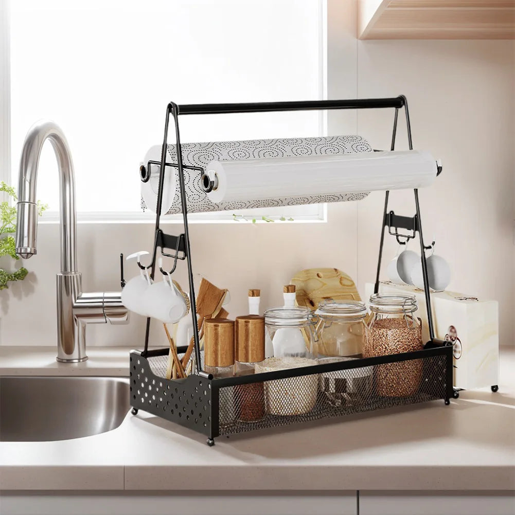 BBQ Utensil Caddy with Paper Towel Holders