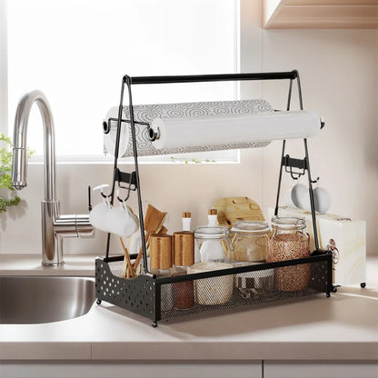 BBQ Utensil Caddy with Paper Towel Holders