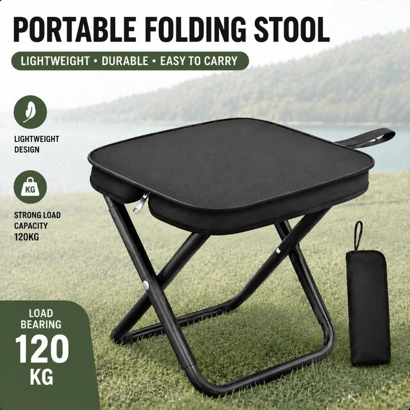 Portable Folding Camping Stool with Carry Bag