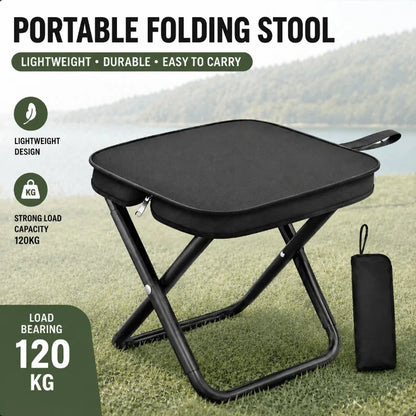 Portable Folding Camping Stool with Carry Bag