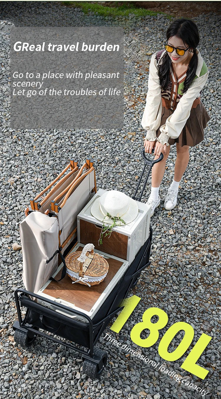 Folding Camping Trolley Cart