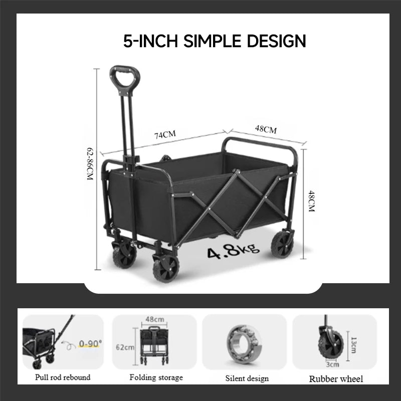 Folding Camping Trolley Cart