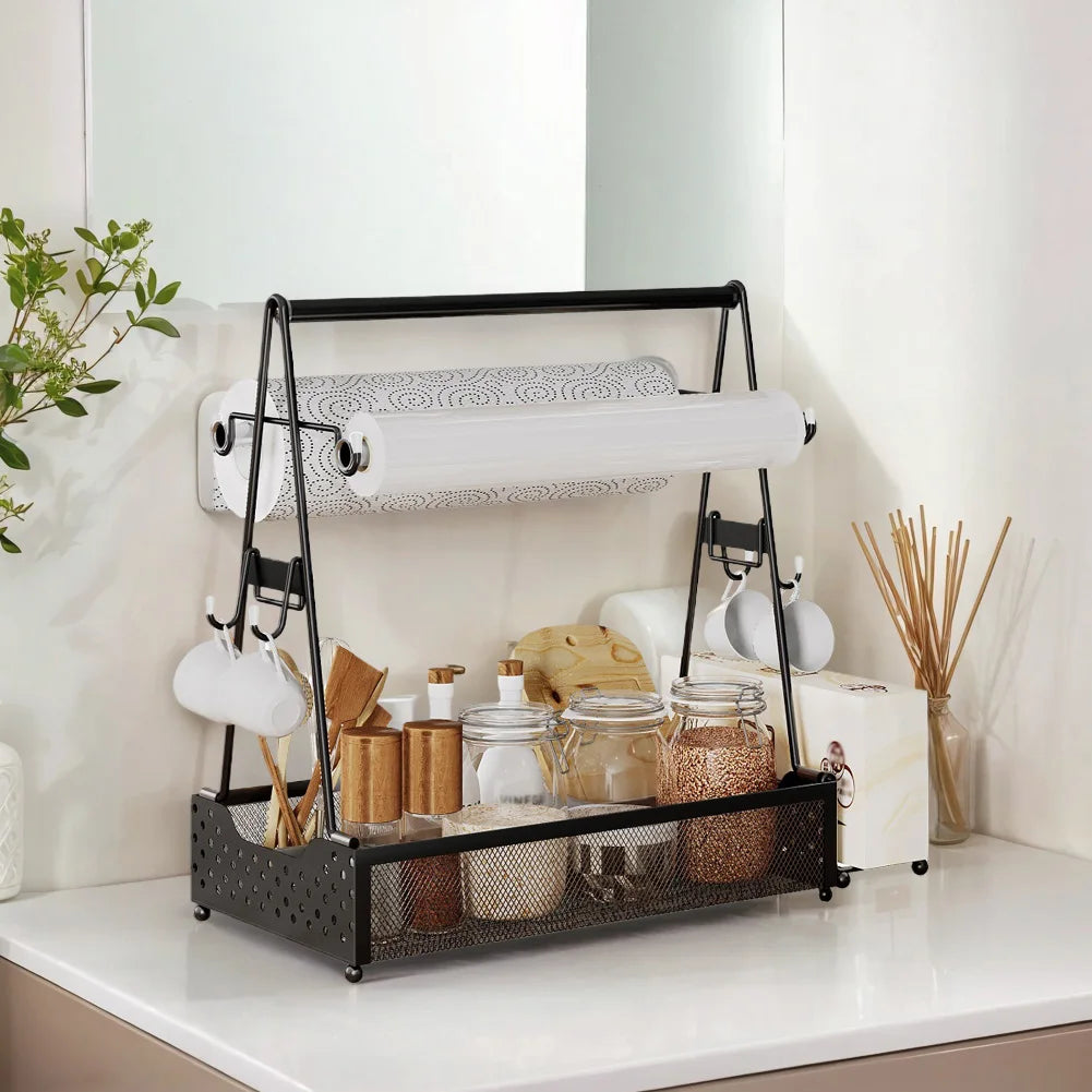 BBQ Utensil Caddy with Paper Towel Holders