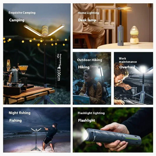 Rechargeable Telescopic Camping Lamp & Flashlight