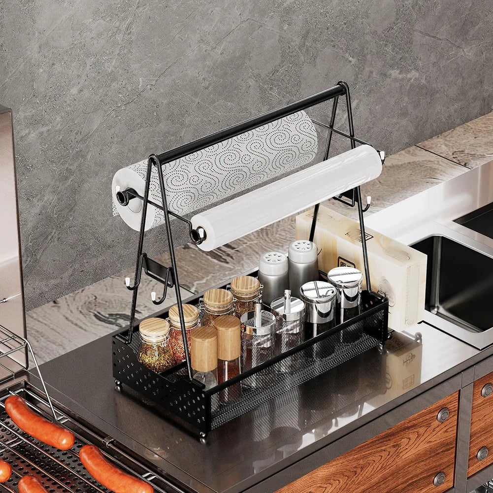 BBQ Utensil Caddy with Paper Towel Holders