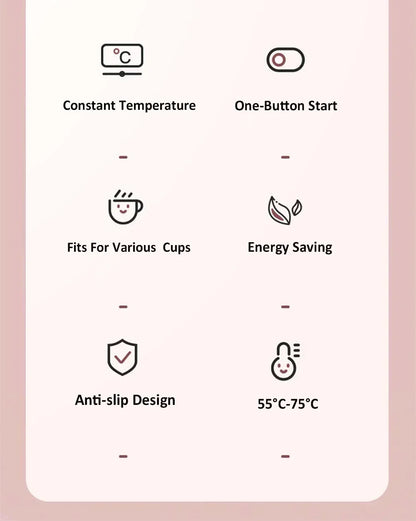 Electric Mug Warmer with 3 Heat Settings