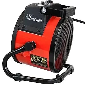 Portable Ceramic Fan Heater with Adjustable Thermostat – EU Plug