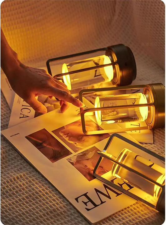 Rechargeable Crystal LED Touch Table Lamp — Dimmable Bedside & Decorative Night Light