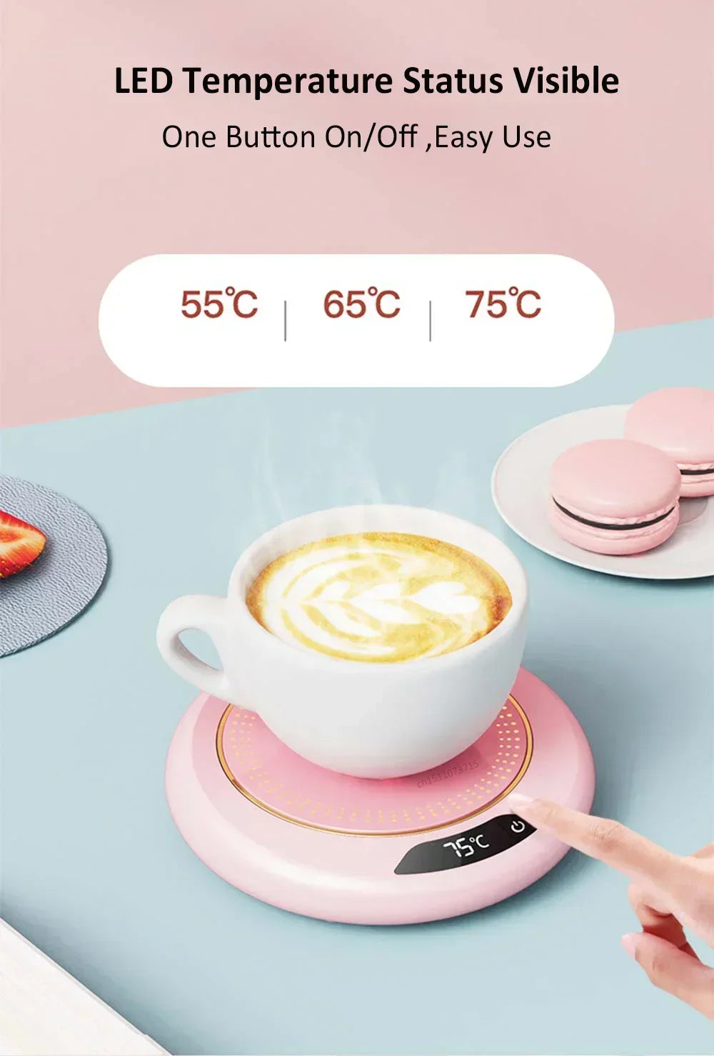 Electric Mug Warmer with 3 Heat Settings