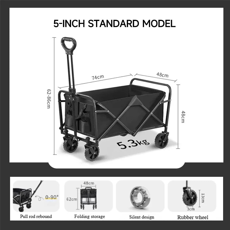 Folding Camping Trolley Cart