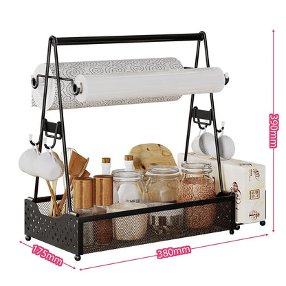 BBQ Utensil Caddy with Paper Towel Holders
