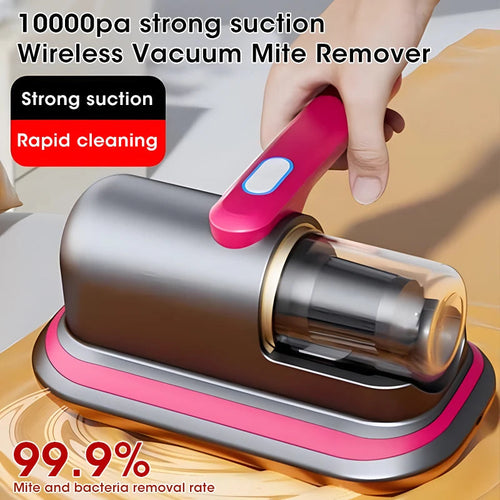 Handheld Mattress Vacuum Mite Remover Cordless Cleaner for Home 10kPa