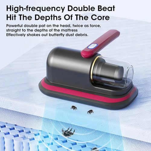 Handheld Mattress Vacuum Mite Remover Cordless Cleaner for Home 10kPa