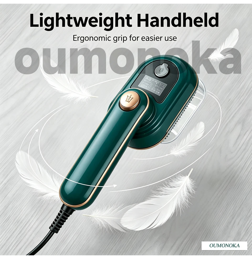 Portable Handheld Garment Steamer & Travel Iron — Foldable, Fast Heat-Up, 60 Min Runtime