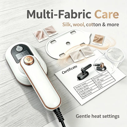 Portable Handheld Garment Steamer & Travel Iron — Foldable, Fast Heat-Up, 60 Min Runtime