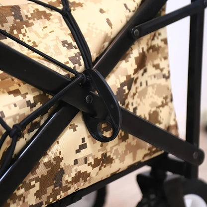 Elastic Cargo Net with 8 Hooks for Camping Carts & Trolleys