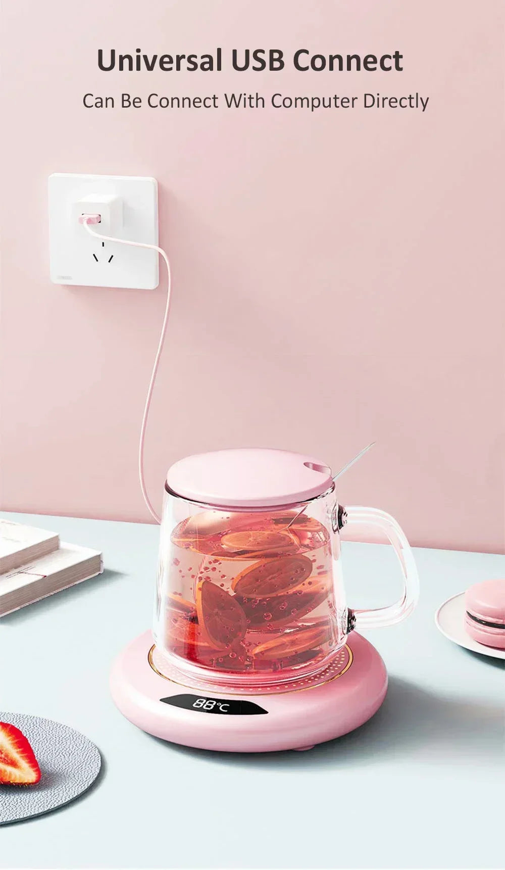 Electric Mug Warmer with 3 Heat Settings