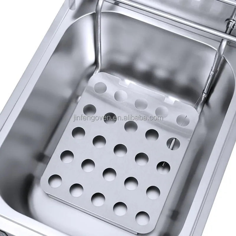 6L Commercial Electric Deep Fryer — Stainless Steel, 2500W