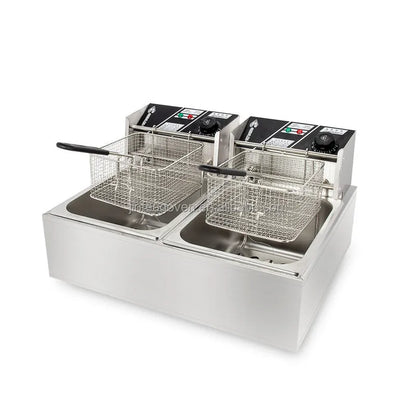 6L Commercial Electric Deep Fryer — Stainless Steel, 2500W