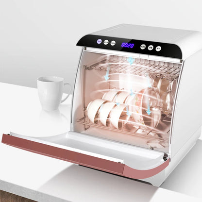 Compact Countertop Dishwasher 1200W — Fully Automatic, No Installation, Disinfection & Drying