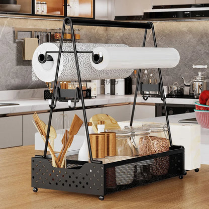 BBQ Utensil Caddy with Paper Towel Holders
