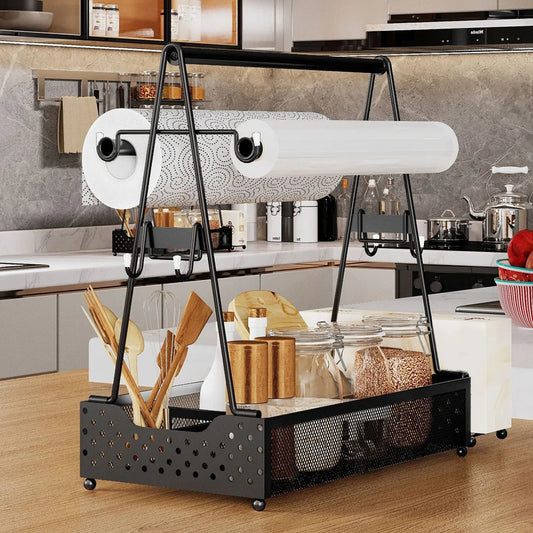 BBQ Utensil Caddy with Paper Towel Holders