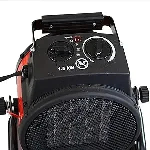 Portable Ceramic Fan Heater with Adjustable Thermostat – EU Plug