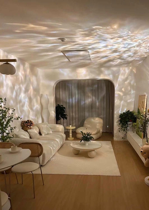 Ripple Water Effect Ambient Projector Lamp — Mood Light for Bedroom & Living Room