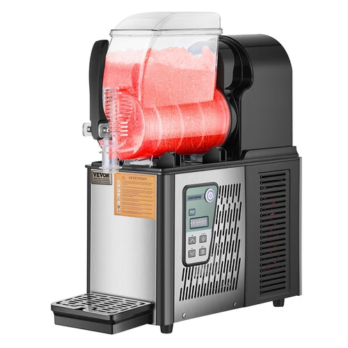 4L Commercial Slushy Machine — Single Tank Frozen Drink Maker with 15-Level Temperature Control