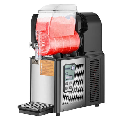 4L Commercial Slushy Machine — Single Tank Frozen Drink Maker with 15-Level Temperature Control