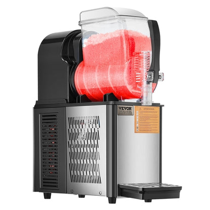 4L Commercial Slushy Machine — Single Tank Frozen Drink Maker with 15-Level Temperature Control